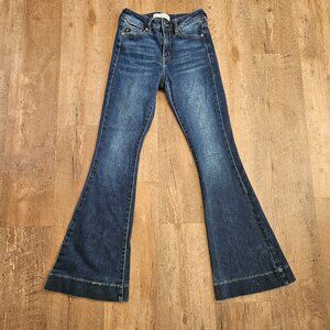 KanCan Dark Blue Flare Jeans - Wide Leg 5/26